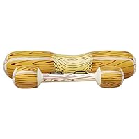 Iusun Swim Ring Water Play Float Row Inflatable Double Beat Floating Swim Log Stick Set For Outdoor Beach Pool Summer Water Sports Playing (Gold-2 Sitting stick + 2 Hand stick)