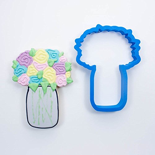Frosted Cookie Cutters Flower Jar Cookie Cutter (Large - 4.5 inch)