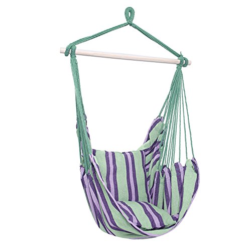 OnCloud Hanging Hammock Chair Porch Swing (Green)