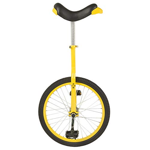 Fun 20 Inch Wheel Unicycle with Alloy Rim, Yellow (Renewed)