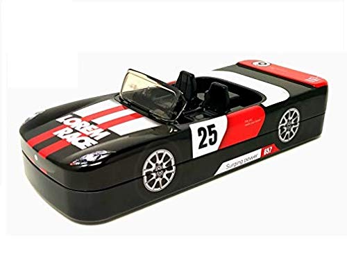 zest 4 toyz racing car style double layer metal pencil box, pencil case for kid, best school gift set for kids, girls & teen with wheel-Metal,Multi color,Pack of 1
