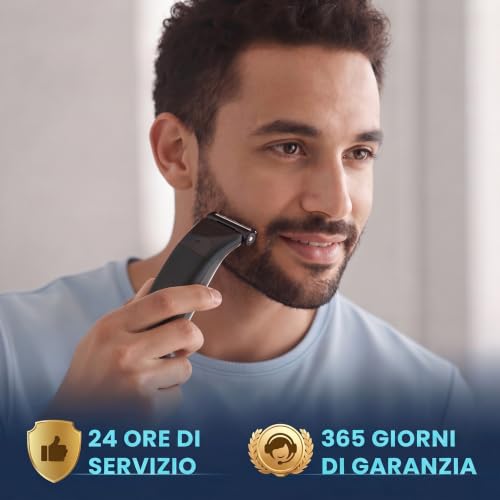 MAXGROOM Men's Electric Shaver Waterproof IPX6 | Men's Body Hair Removal, Shaver Intimate Parts with LED Display Charging Type-C Motor 7000RPM