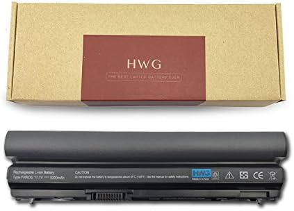 HWG E6320 Battery (6-Cell) Compatible Dell Latitude E6120 E6220 E6230 E6320 E6320 XFR E6330 E6430S etc. Series, Fits P/N: FRR0G RFJMW K4CP5 7FF1R 312-1242 RXJR6 TPHRG CPXG0 WJ383 (11.1V 5200mAh)