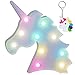AIZESI Unicorn Marquee Light Night Light Wall Room Decor,Desk Table Lamp,Kids Gift for Birthday Xmas Colorful Unicorn Night Light Led Lamp