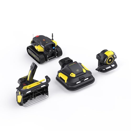 YARBO 4-in-1 Modular Robot, Lawn Mower Pro, Snow Blower, and Blower with Auto-Charging, Wire-Free Setup, AI Multi-Zone Mapping & RTK for Navigation