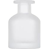 TUPANDY 150ml/5oz Empty Refillable Glass Diffuser Bottle Diffuser Jars Aromatherapy Storage Container Fragrance Accessories Use for DIY Replacement Reed Diffuser Sets (Matte Transparent)
