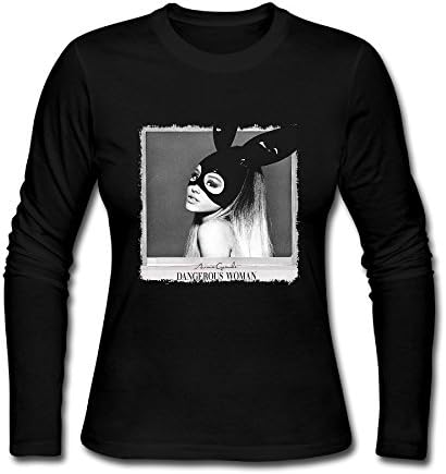 NEVALY Adult Women Ariana Grande Dangerous Woman Tour 2016 Long-Sleeve T Shirt