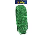 Green Pom Pom Tinsel Wig Team Spirit Cheer Party Costume