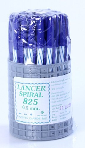 Spiral 825 the Blue Pen Lancer 0.5 Mm (50 Pcs / Box).