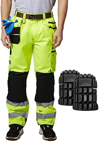 Reflective Stripes Safety Work Pants 
