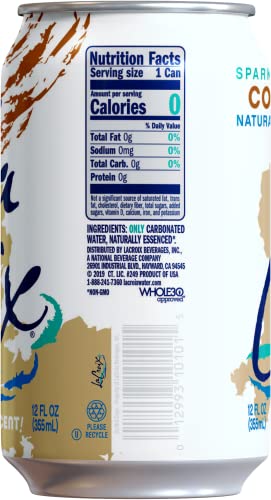 LACROIX SPARKLING WATER, COCONUT, 12 FL OZ (PACK OF 12)