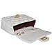 Volcanic Rock Women's Quilted PU Leather Cross-body Bag Girls Purse & Handbags Chain Small Messenger Bag(919 White)