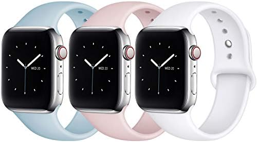 Fuleda Compatible with Apple Watch Band 38mm 40mm 42mm 44mm, Replacement Accessory Bands for iWatch Series 4, Series 3, Series 2, Series 1, S/M M/L