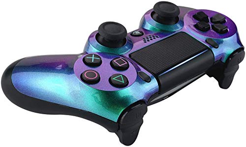 DualShock 4 Wireless Controller for Playstation 4 -"Soft Touch (Green & Purple Chameleon) - Thumbnail 4
