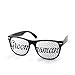 Groom Party Wedding Sunglasses - Perfect Favors for Bachelor Parties, Receptions, Pictures, and Photo Booths (1x Groom, 1x Best Man, 4x Groomsman, Black and White)