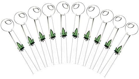 Raymond Child Handmade 4.5Inch Burners Oil Glass Green Leaf Style Set (20Pcs)