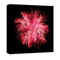 Canvas Wall Art Colorful Powder Canvas Prints Home Artwork Decoration for Living Room,Bedroom - 12x12 inches