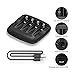 ALTIZURE 15 Minutes Full,20000 Cycles Rechargeable AA Battery Charger with 4 AA Rechargeable Lithium Ion Batteries