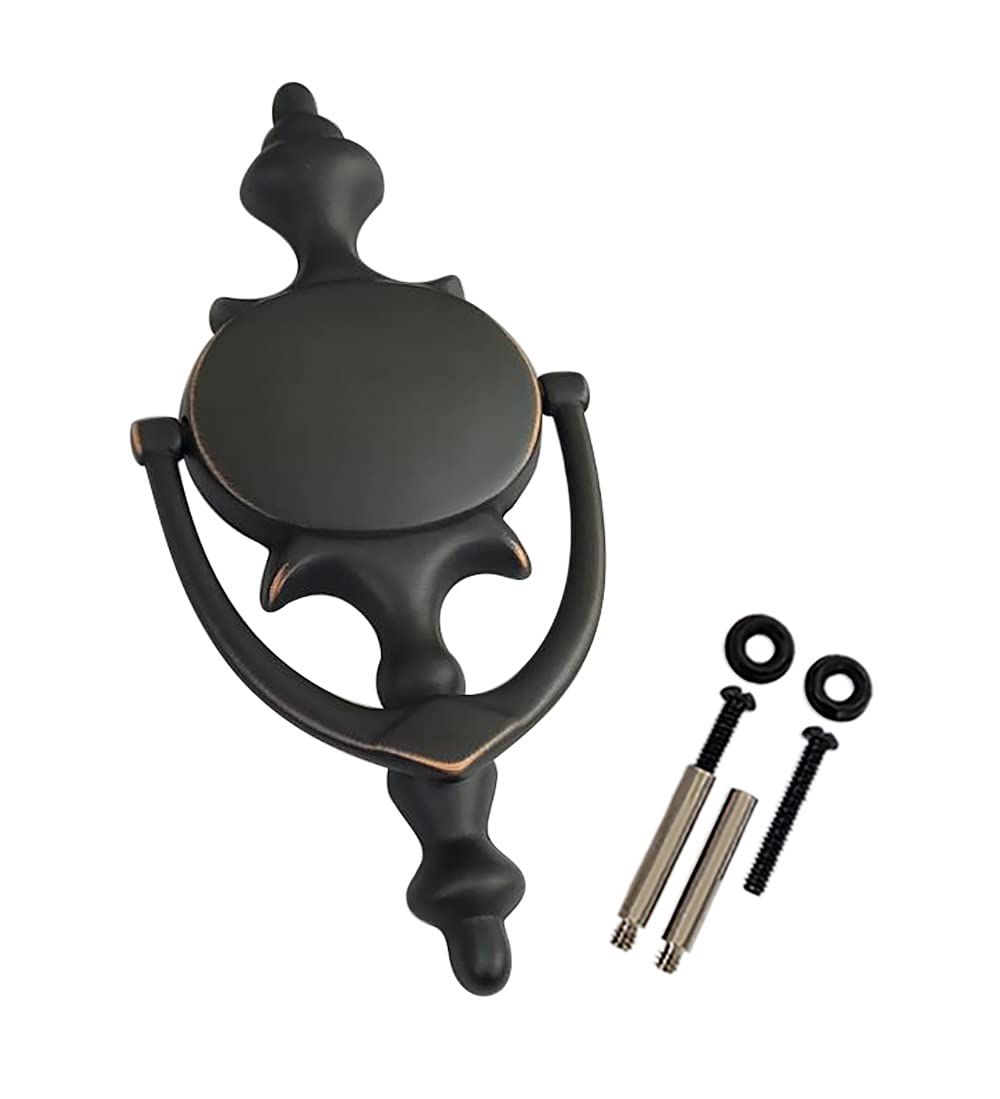 QCAA Solid Brass Door Knocker, 7-3/4", Venetian Bronze, 1 Pack, Made in Taiwan