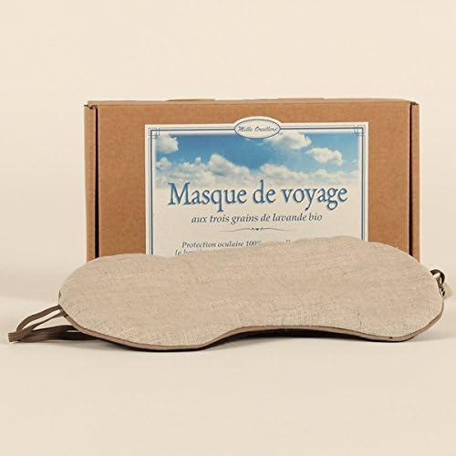 Thousand Pillows Travel Mask with Organic Three Lavender Grains 10 x 22 cm