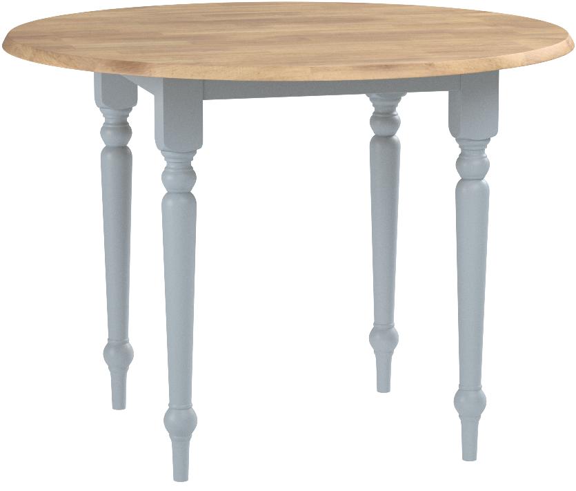 Target Marketing Systems 40 Inch Round Drop Leaf Table With Turned Legs White Natural Furniture Decor Amazon Com