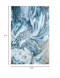 Abstract Turquoise Blue Marble 1 Gang No Device