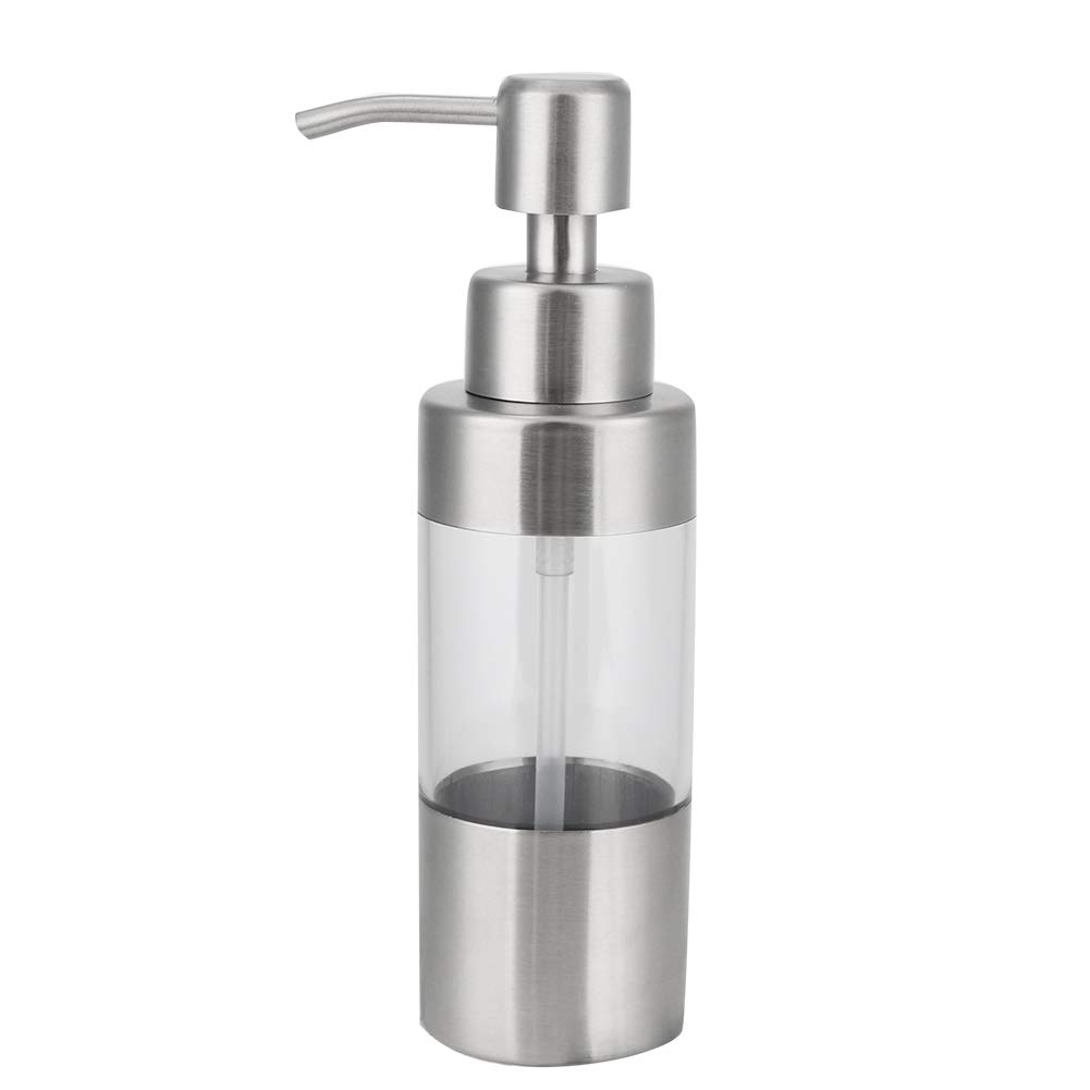 150ml Refillable Liquid Dispenser, Reusable Plastic Soap Bottle for Kitchen Bathroom, Shampoo Conditioner Container, Hand Wash Pump