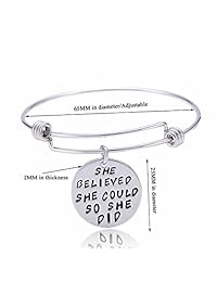 YeeQin Paquete de 3 pulseras inspiradoras, regalo inspirador, joyas inspiradoras, pulseras para mujer