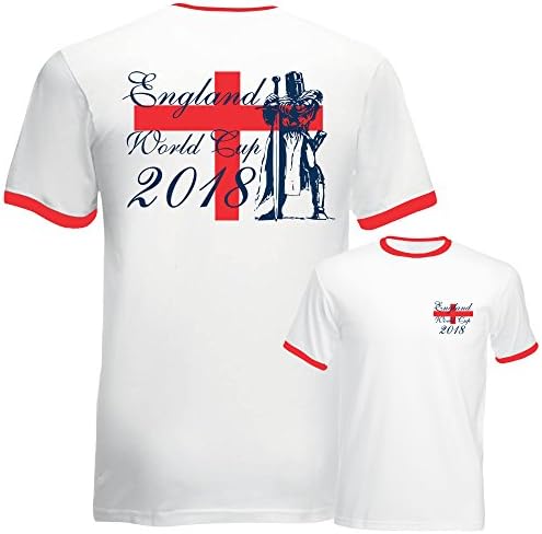 D2W England Football World Cup 2018 St George Ringer Tee