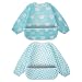 Long Sleeved Bib Baby Waterproof Bibs Feeding Bibs Apron with Built-in Pocket Bag（Blue Baby Bibs） primary