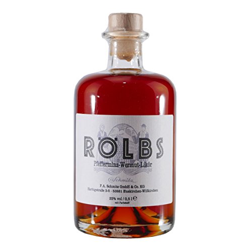 Rölbs Pfefferminz-Wermut-Likör Schnaps (0,5 l 25% Vol.Alc.)