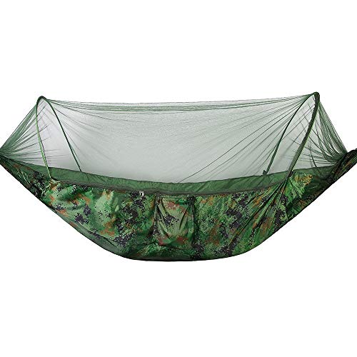 Joyshopping Portable Outdoor Camping Hammock with Mosquito Bugs Net Dark Green L CN –