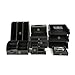 KINGFOM Office Desk Organizer Set 8PCS Office Supply Synthetic Leather Including Desk Organizer,File Cabinet,File Rack,Desk Drawer,Pen Holder,Memo Paper Holder, Crystal Ashtray and Tissue Box Holder