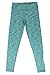90 Degree By Reflex - Kids Yoga Pants Leggings - Aqua Lime Space Dye M (10)