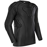 Youth Boys Padded Shirt Padded Compression Sports Protective T-Shirt Rib Chest Protector Extreme Exercise