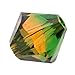 Swarovski Crystal, #5328 Bicone Beads 4mm, 24 Pieces, Fern Green - Topaz Blend