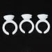 GREEN FABWOOD Tattoo Adhesive Pigment Holders Ring Disposable Eyelash Extension Glue Holder 13mm Pack of 100