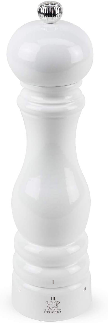 Peugeot Paris Manuelle Salzmühle, Mahlgradeinstellung u'Select, Höhe: 22 cm, Holz, Weiß, 27834