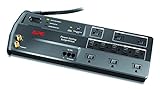 APC 11-Outlet Surge Protector 3400 Joules with Master Controlled Power Outlets and Telephone, DSL and Coaxial Protection, SurgeArrest Performance (P11GTV)