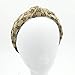 Designer GG Letter Embroidery Headbands - Cross Knot Wide Hairbands for Women - GG LOGO Hard Hair Hoops for Girls - 1Pcs of Pack (GG Letter Style)