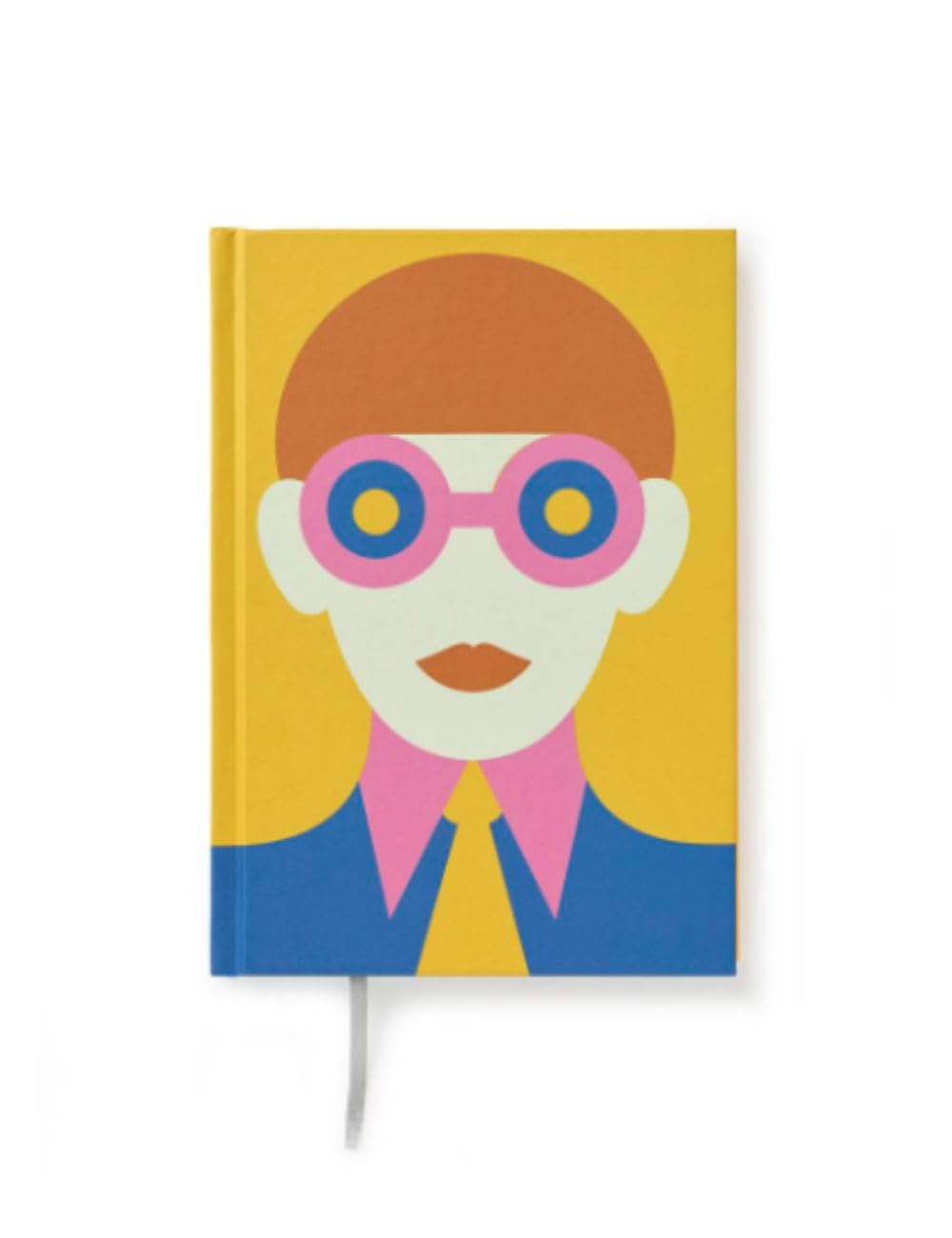 PdiPigna Olimpia Zagnoli Yellow Midsized Lined Notebook