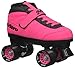 New! 2016 Epic Nitro Turbo Pink Indoor / Outdoor Quad Roller Speed Skates w/ 2 Pair of Laces (Pink & Black)