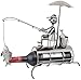 BRUBAKER Wine Bottle Holder Angler with Sunshade Metal Sculptures and Figurines Decor Wine Racks and Stands Gifts Decoration