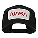 e4Hats.com NASA Logo Embroidered Patched Cap - Black OSFM