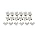 AspenTek 8mm Wide L Shape 90 Degree Right Angle Connector for 3528 Single Color Non-waterproof LED Flexible Strip Lights with 8mm Wide FPC Board, 6 Pack (8mm L Shape Corner Connector)