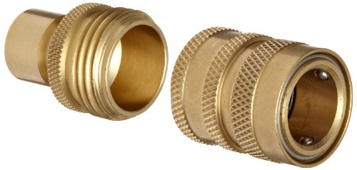 Dixon DGH7V Brass Quick-Connect Fitting, Garden Hose Complete Valved Assembly, 200 psi Pressure