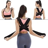 Back Posture Corrector Clavicle Support Brace for Women & Men for Your Upper, Lower Back, Helps to Improve Posture, Prevent Slouching and Upper, Lower Back Pain Relief (M (40KG - 65KG))