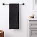 EGYPTIAN COTTON DRYFAST BATH TOWEL BY MARTEX - Premium, Luxurious, Top Hotel Quality - Soft, Absorbent, Machine Washable, Quick Drying - Black