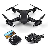 LBLA Drone with Camera Live Video,WiFi FPV Quadcopter with 120° Wide-Angle  720P HD Camera Foldable Drone RTF - Altitude Hold, One Key Take Off/Landing, 3D Flip, APP Control