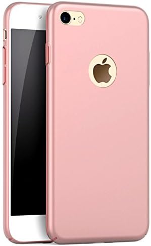 iBarbe Ultra Thin Slim Cover for iPhone 8/7, Anti Scratch Case Durable Light Slim Fit Hard Shell Solid PC Back Cover Protective Case for iPhone 7 / iPhone 8 (Rosegold)